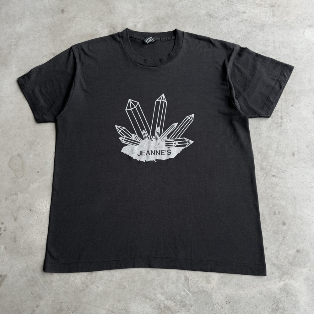 Vintage 90s Black Graphic Tee - XL